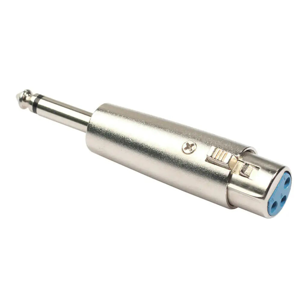 3PIN XLR Female To 1/4" 6.35mm Mono Male Plug Audio Cable Microphone Mic Adapter